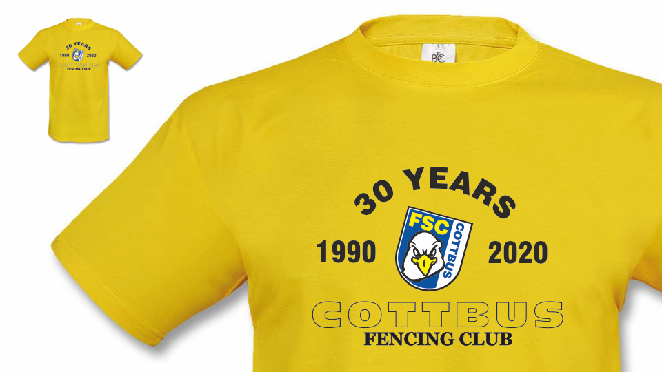 Das Team-Shirt "30 YEARS"
